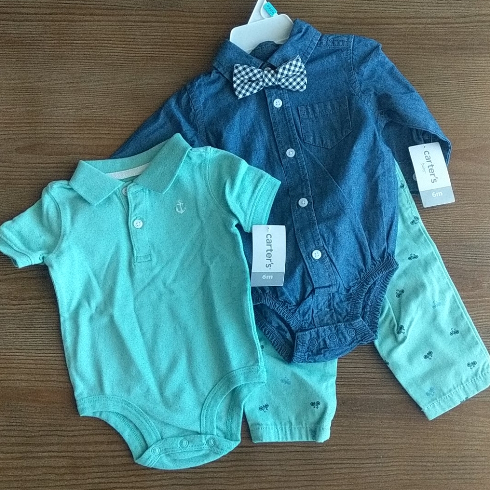 Carter's Baby Blue Outfit